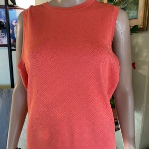 Ann Taylor Peach Sweater Vest